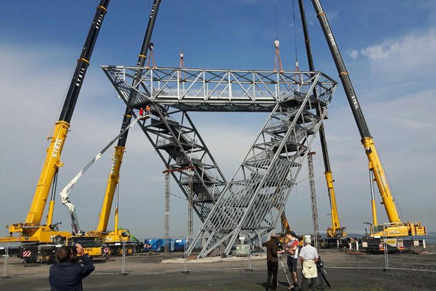 2016 wurde das Saarpolygon auf der Halde Duhamel in Ensdorf gebaut