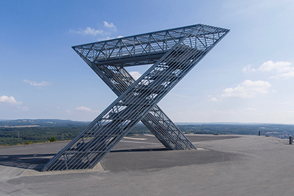 Das Saarpolygon auf der Halde Duhamel in Ensdorf