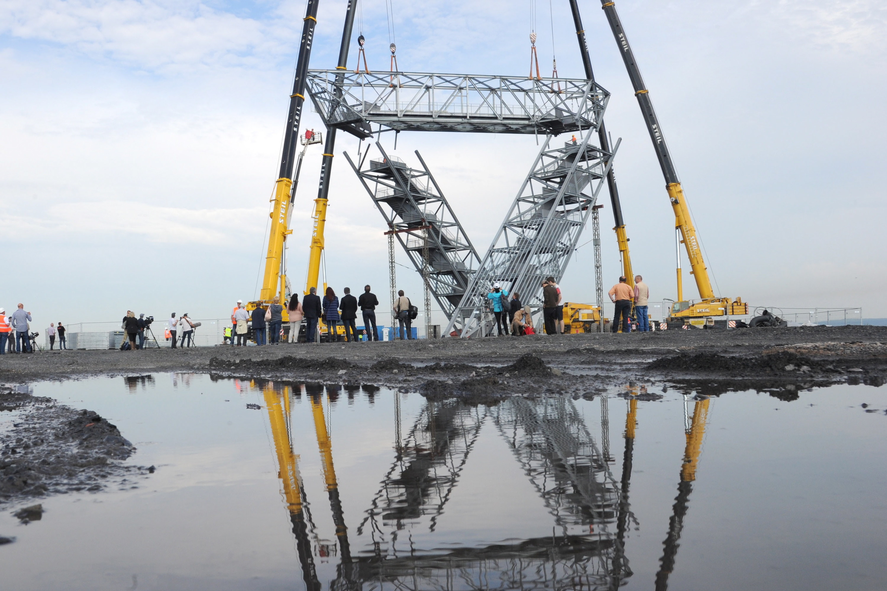 2016 wurde das Saarpolygon auf der Halde Duhamel in Ensdorf gebaut