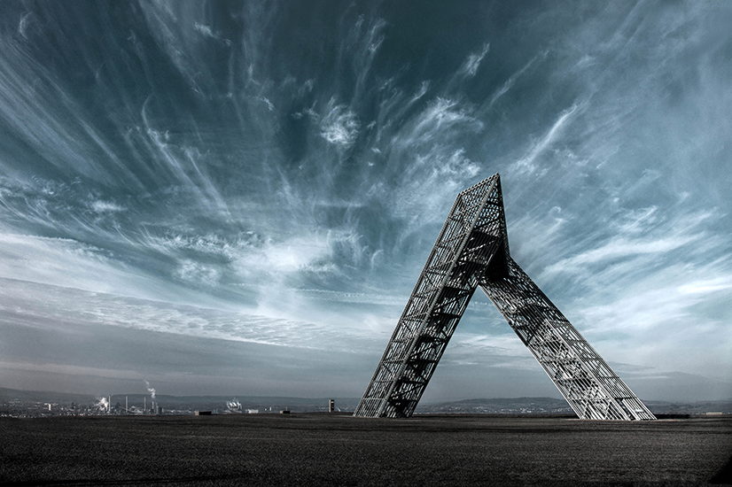 Das Saarpolygon auf der Halde Duhamel.